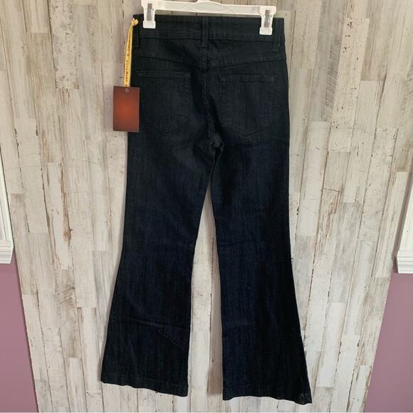 NWT Flying Monkey Dark Wash Bootcut Flare Leg Jeans - Picture 4 of 5